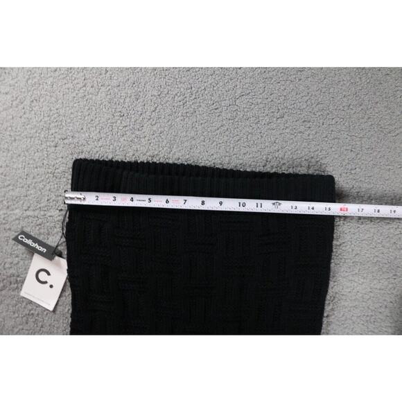 New Callahan x Revolve Knitwear Skirt Black Cable Knit Side Slit Crochet Midi - Picture 6 of 7